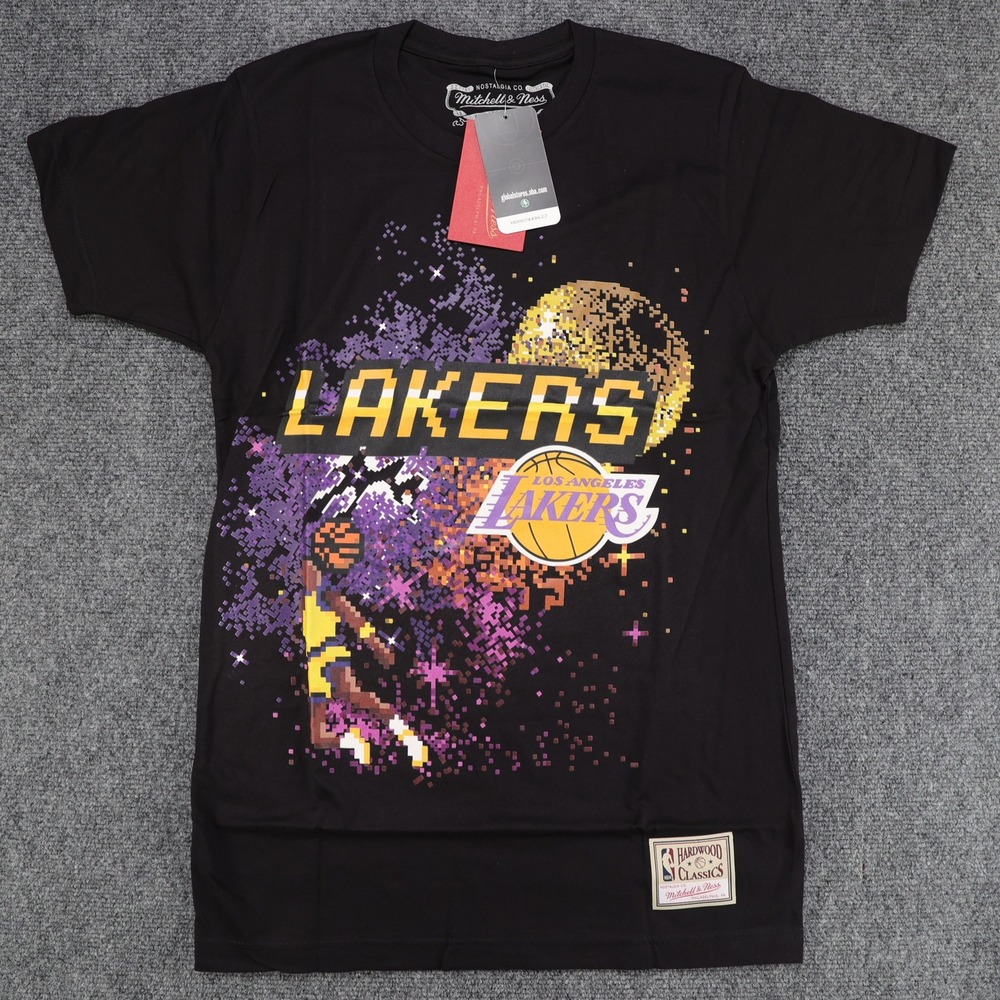 Mitchell & Ness Los Angeles Lakers Gameverse Pixel‎ Graphic T-Shirt Black Small